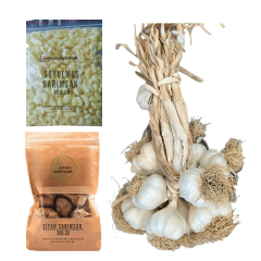 Hoşgeldin Paketi - (Büyük Boy 3 KG, Soyulmuş 500 GR, Siyah Sarımsak 300 GR)