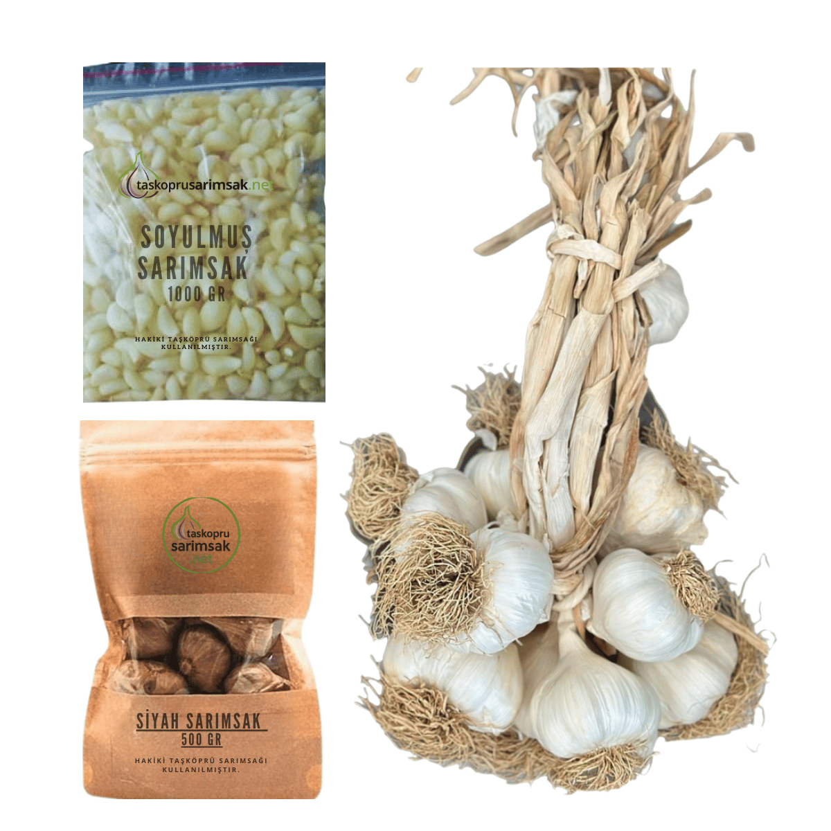 Lüks Paket - (Duble Boy 3 KG, Soyulmuş 1000 GR, Siyah Sarımsak 500 GR)