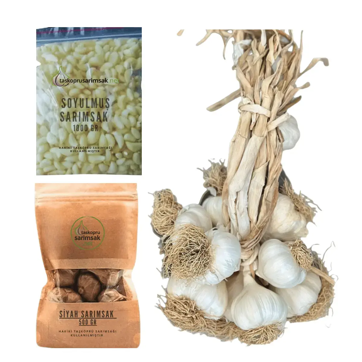 Lüks Paket - (Duble Boy 3 KG, Soyulmuş 1000 GR, Siyah Sarımsak 500 GR)