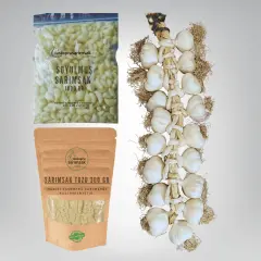 Kargo Ücretsiz Paket - (Büyük Boy 3 KG, Soyulmuş 1 KG, Sarımsak Tozu 300 GR)